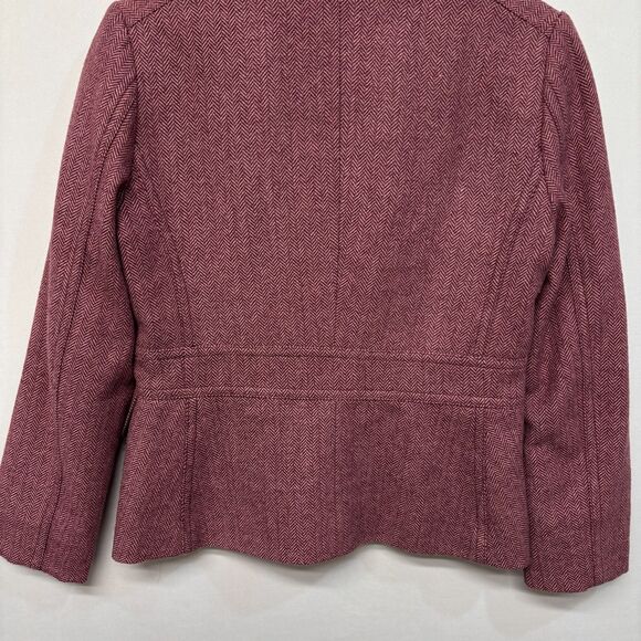 J Crew Women Button Front Blazer Jacket Size 6 Wool Blend C024 -15 - Picture 15 of 16
